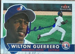 Wilton Guerrero Signed 2001 Fleer Tradition Baseball Card - Montreal Expos #296