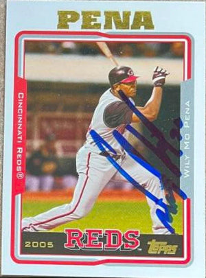 Wily Mo Pena Signed 2005 Topps Baseball Card - Cincinnati Reds