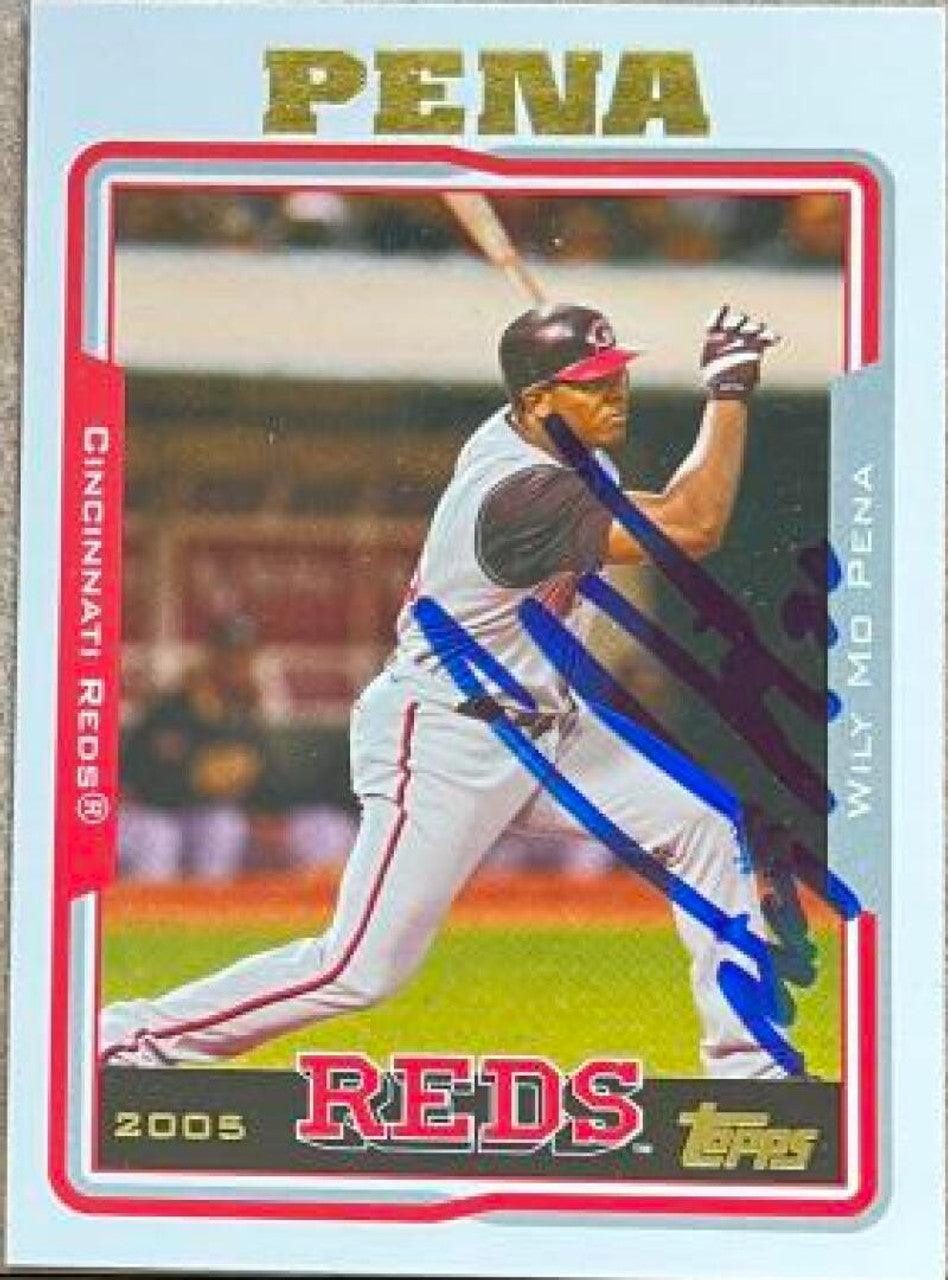 Wily Mo Pena Signed 2005 Topps Baseball Card - Cincinnati Reds - PastPros