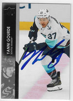 Yanni Gourde Signed 2021-22 Upper Deck Hockey Card - Seattle Kraken