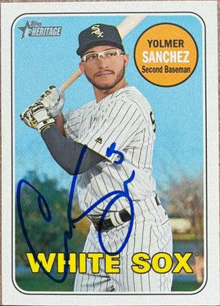 Yolmer Sanchez Signed 2015 Topps Heritage Baseball Card - Chicago White Sox - PastPros