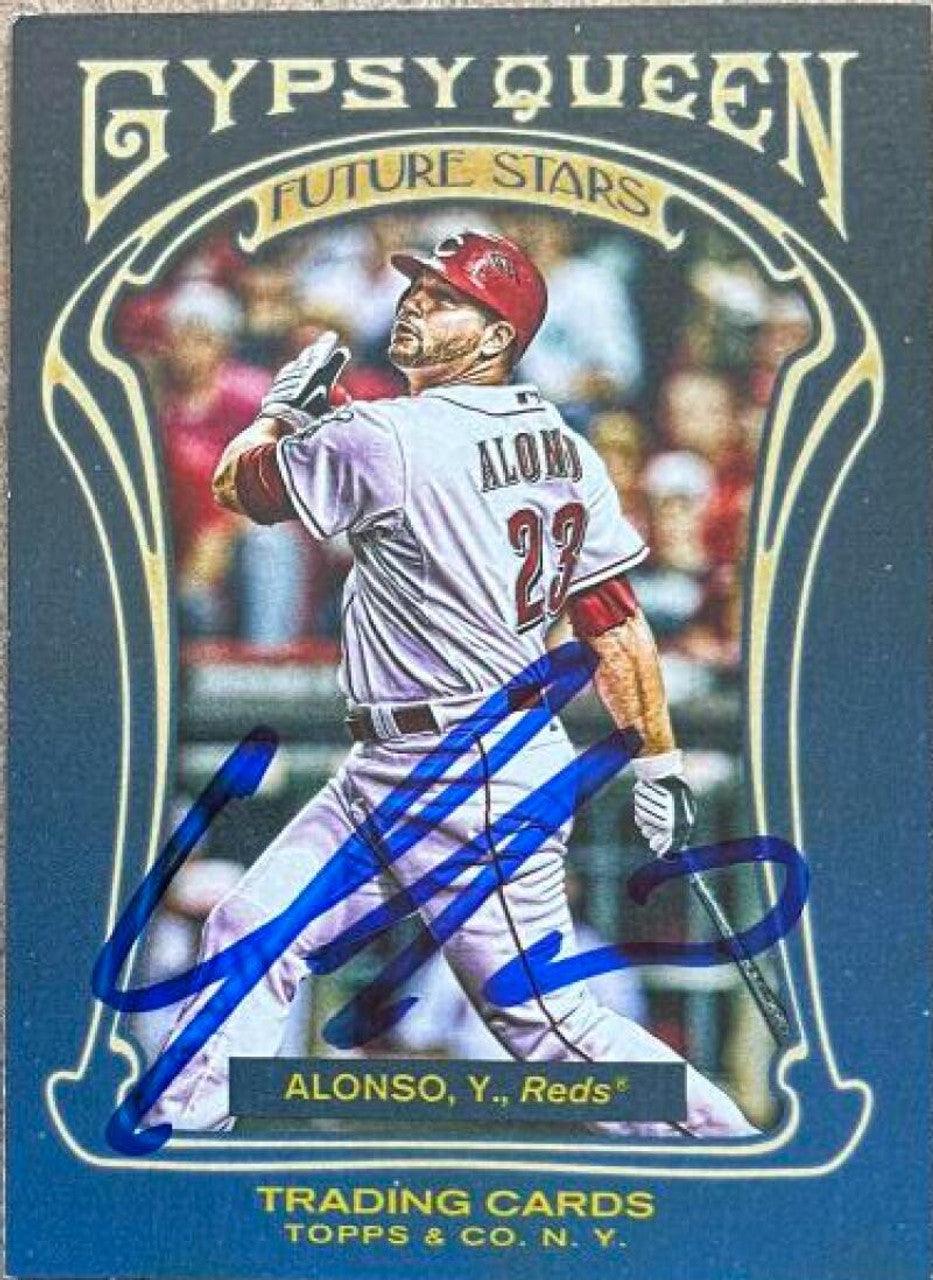 Yonder Alonso Signed 2011 Gypsy Queen Future Stars Baseball Card - Cincinnati Reds - PastPros