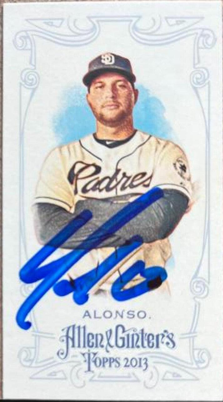 Yonder Alonso Signed 2013 Allen & Ginter Mini Baseball Card -San Diego Padres - PastPros