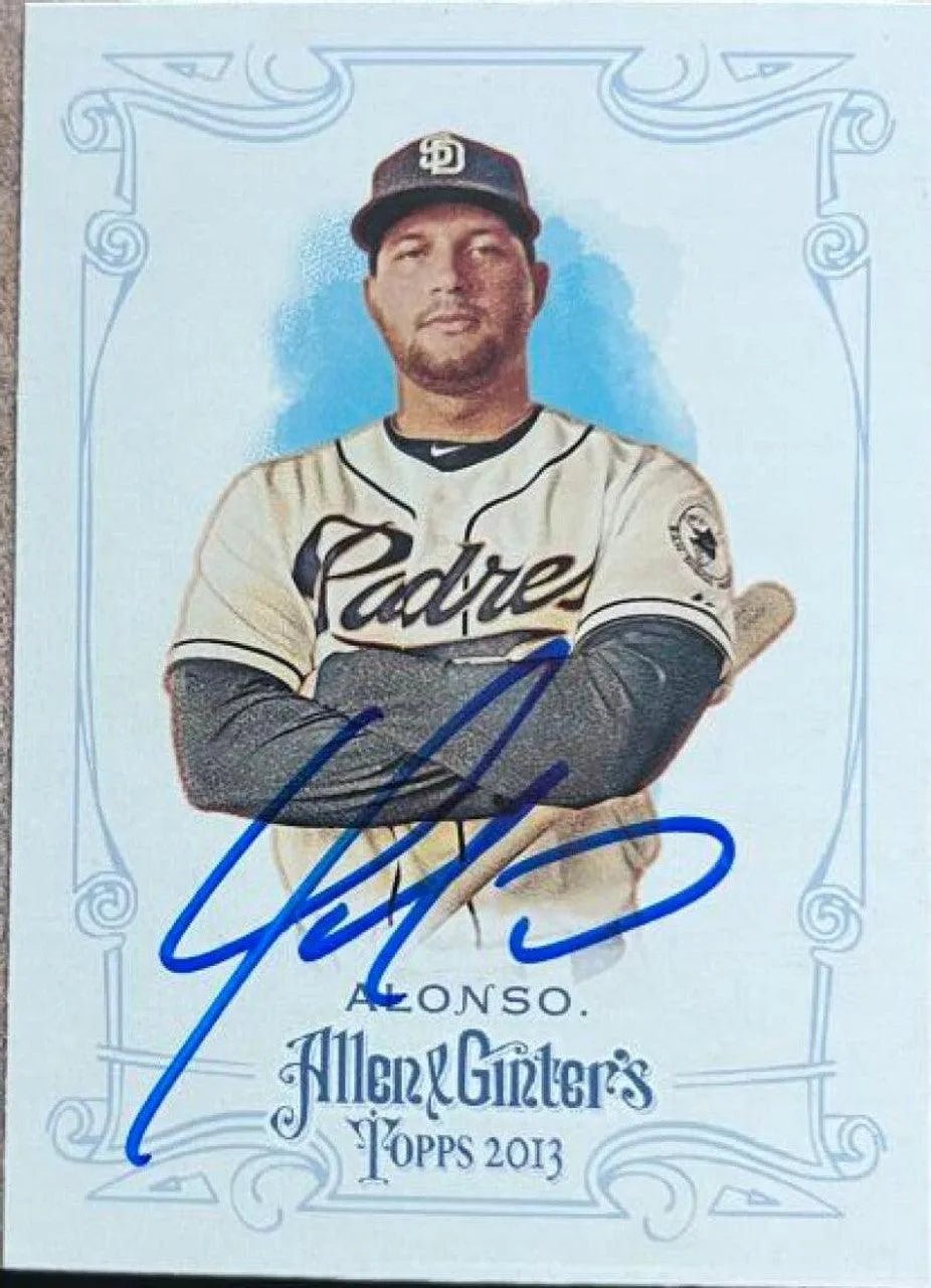 Yonder Alonso Signed 2013 Allen & Ginter Baseball Card -San Diego Padres