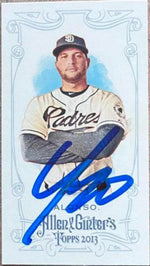 Yonder Alonso Signed 2013 Allen & Ginter Mini Baseball Card -San Diego Padres (A&G Back)