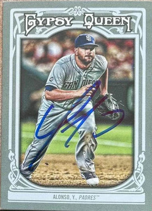 Yonder Alonso Signed 2013 Gypsy Queen Baseball Card -San Diego Padres