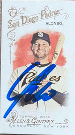 Yonder Alonso Signed 2014 Allen & Ginter Mini Baseball Card -San Diego Padres - PastPros