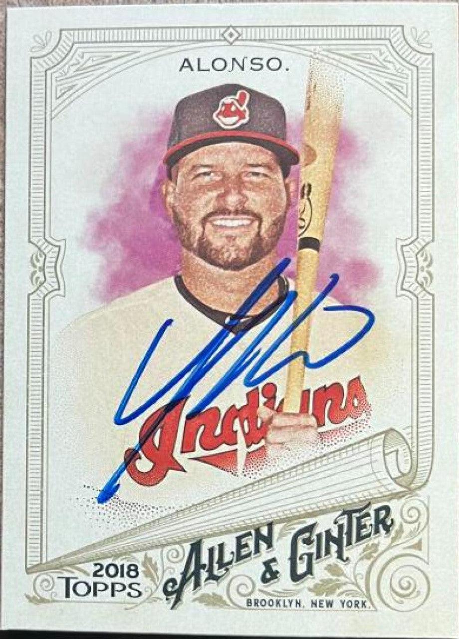 Yonder Alonso Signed 2018 Allen & Ginter Baseball Card - Cleveland Indians - PastPros