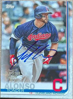 Yonder Alonso Signed 2019 Topps All-Star Game Baseball Card - Cleveland Indians