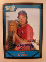 Young Il Jung Signed 2007 Bowman Chrome Prospects Baseball Card - Los Angeles Angels #BC246 AU