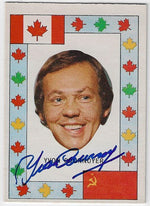 Yvan Cournoyer Signed 1972-73 O-Pee-Chee Hockey Card - Team Canada