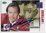 Yvan Cournoyer Signed 2003-04 Parkhurst Original Six Hockey Card - Montreal Canadiens #78