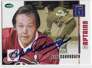 Yvan Cournoyer Signed 2003-04 Parkhurst Original Six Hockey Card - Montreal Canadiens #78