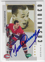 Yvan Cournoyer Signed 2003-04 Parkhurst Original Six Hockey Card - Montreal Canadiens #86