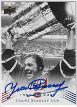 Yvan Cournoyer Signed 2008-09 Upper Deck Centennial Hockey Card - Montreal Canadiens #197