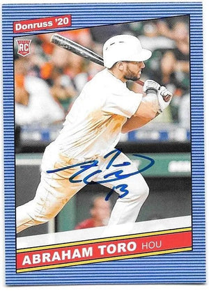 Abraham Toro Signed 2020 Donruss Baseball Card - Houston Astros