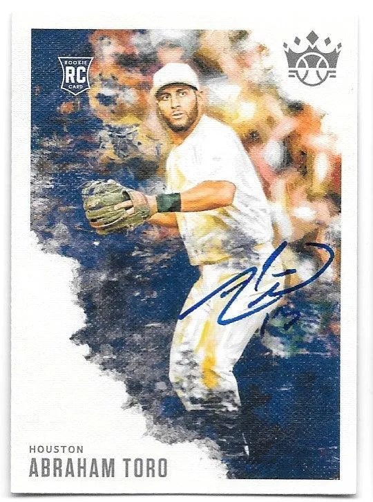 Abraham Toro Signed 2020 Panini Diamond Kings Baseball Card - Houston Astros