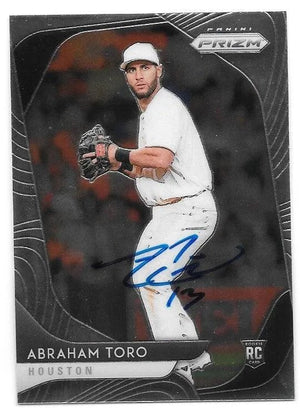 Abraham Toro Signed 2020 Panini Prizm Baseball Card - Houston Astros