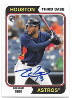 Abraham Toro Signed 2020 Topps Archives Baseball Card - Houston Astros - PastPros