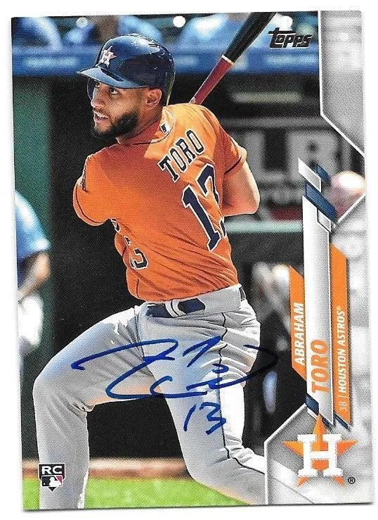 Abraham Toro Signed 2020 Topps Baseball Card - Houston Astros