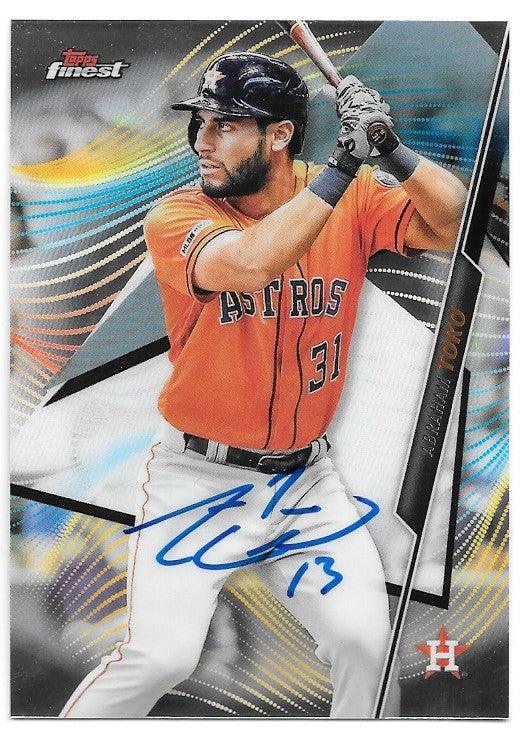 Abraham Toro Signed 2020 Topps Finest Baseball Card - Houston Astros - PastPros