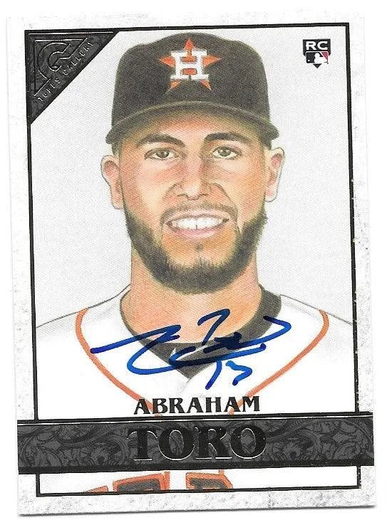 Abraham Toro Signed 2020 Topps Gallery Baseball Card - Houston Astros
