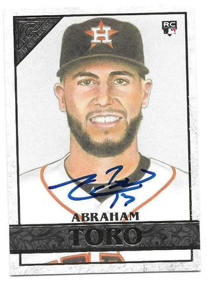 Abraham Toro Signed 2020 Topps Gallery Baseball Card - Houston Astros