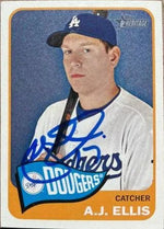 AJ Ellis Signed 2014 Topps Heritage Baseball Card - Los Angeles Dodgers
