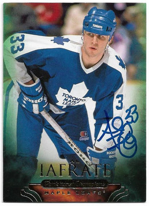 Al Iafrate Signed 2011-12 Upper Deck Parkhurst Champions Hockey Card - Toronto Maple Leafs - PastPros
