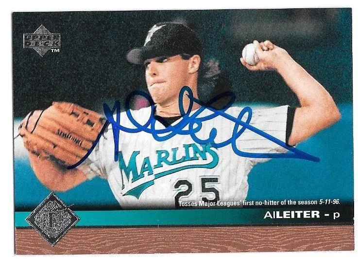 Al Leiter Signed 1997 Upper Deck Baseball Card - Florida Marlins