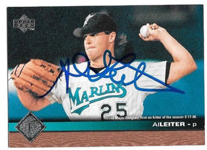 Al Leiter Signed 1997 Upper Deck Baseball Card - Florida Marlins