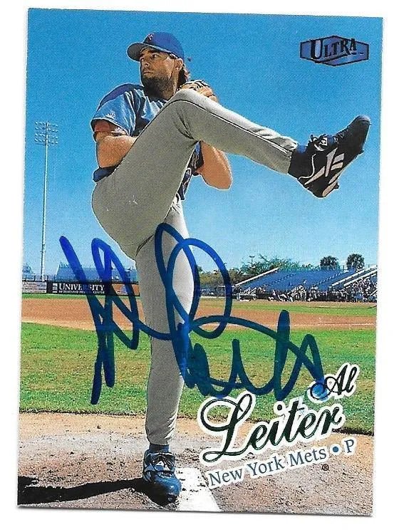 Al Leiter Signed 1998 Ultra Baseball Card - New York Mets