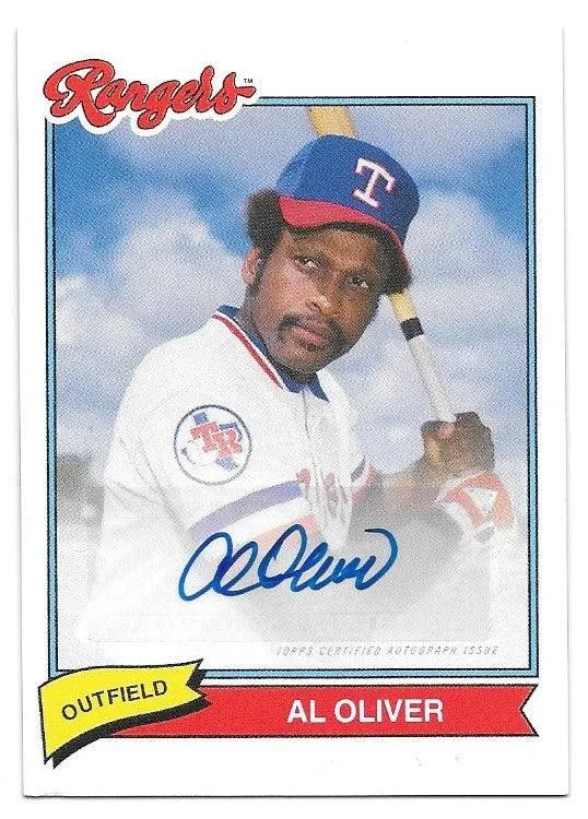 Al Oliver Signed 2020 Topps Super 70s Sports Baseball Card - Texas Rangers