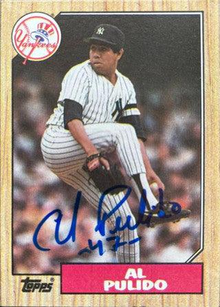 Al Pulido Signed 1987 Topps Baseball Card - New York Yankees - PastPros