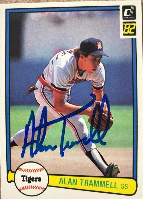 Alan Trammell Signed 1982 Donruss Baseball Card - Detroit Tigers - PastPros