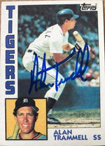 Alan Trammell Signed 1984 Topps Baseball Card - Detroit Tigers - PastPros