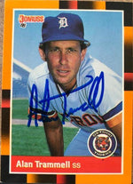 Alan Trammell Signed 1988 Donruss Baseball's Best Baseball Card - Detroit Tigers - PastPros