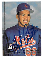 Alberto Castillo Signed 1994 Bowman Baseball Card - New York Mets - PastPros