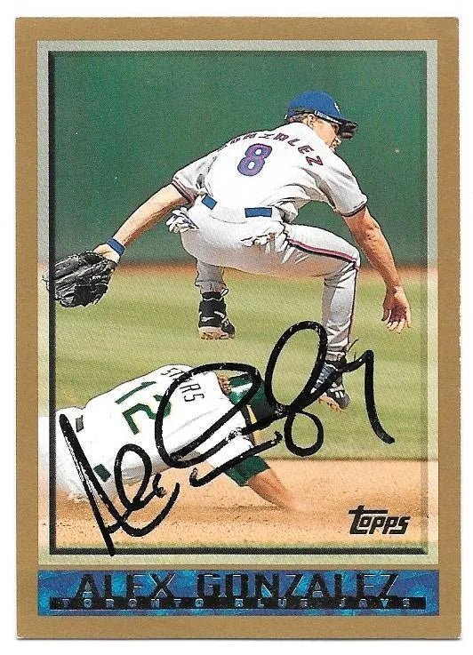 Alex Gonzalez Signed 1998 Topps Baseball Card - Toronto Blue Jays