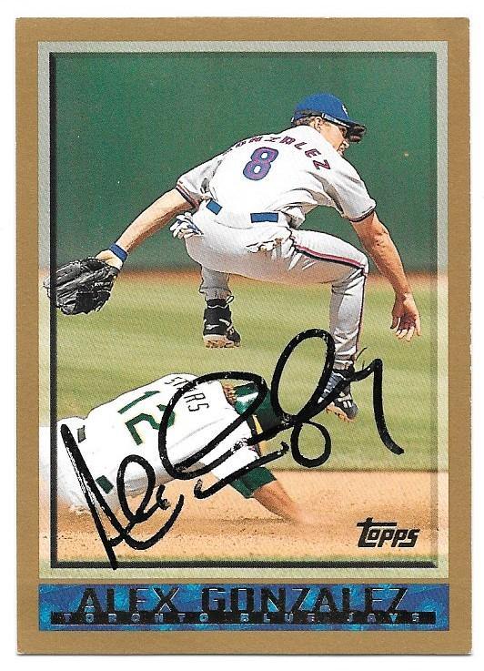 Alex Gonzalez Signed 1998 Topps Baseball Card - Toronto Blue Jays - PastPros