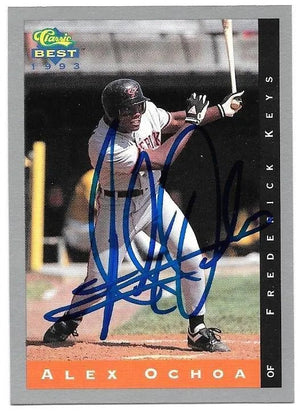 Alex Ochoa Signed 1993 Classic Best Baseball Card