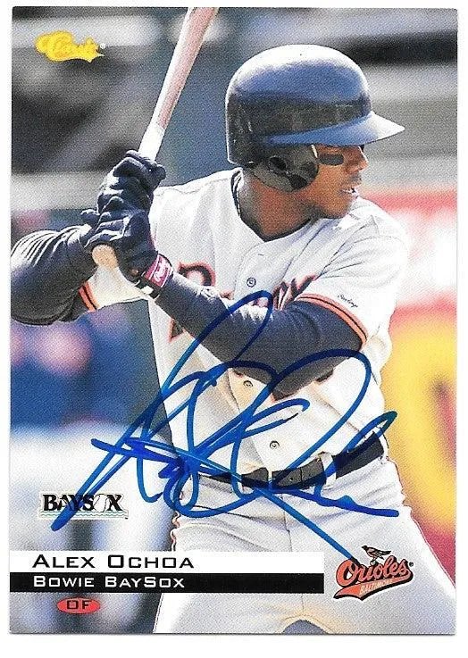 Alex Ochoa Signed 1994 Classic Baseball Card - Bowie Baysox