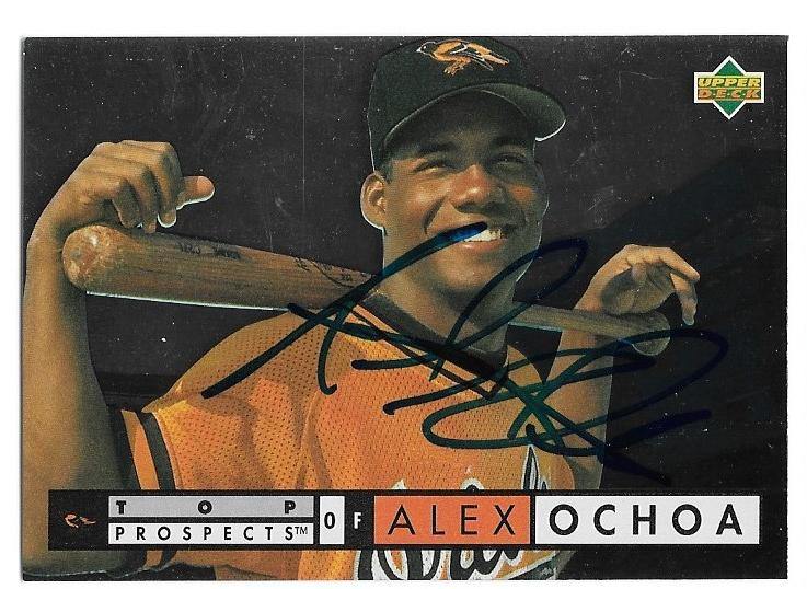 Alex Ochoa Signed 1994 Upper Deck Baseball Card - Baltimore Orioles - PastPros