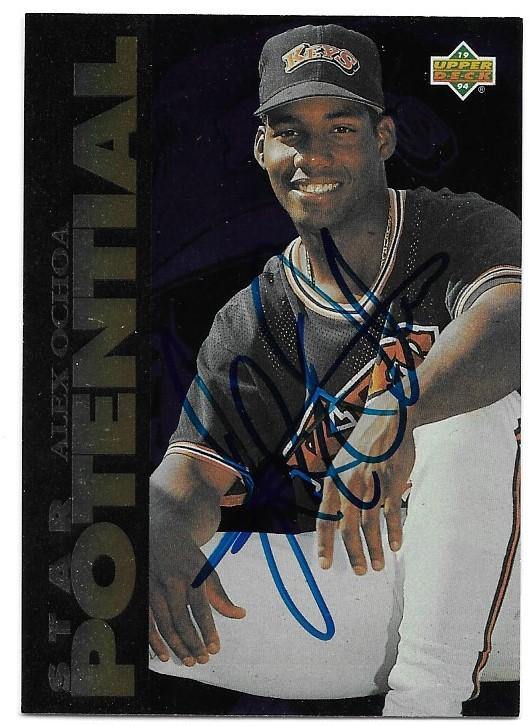 Alex Ochoa Signed 1994 Upper Deck Minors Baseball Card - Baltimore Orioles - PastPros