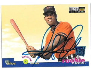 Alex Ochoa Signed 1995 Collector's Choice SE Baseball Card - Baltimore Orioles - PastPros