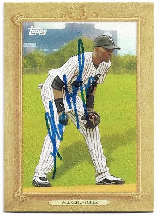 Alexei Ramirez Signed 2010 Turkey Red Baseball Card - Chicago White Sox