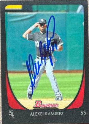 Alexei Ramirez Signed 2011 Bowman Baseball Card - Chicago White Sox - PastPros