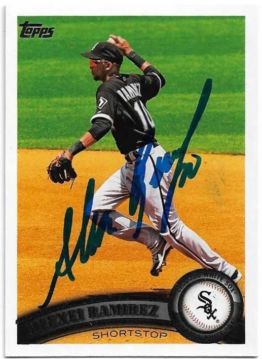 Alexei Ramirez Signed 2011 Topps Baseball Card - Chicago White Sox