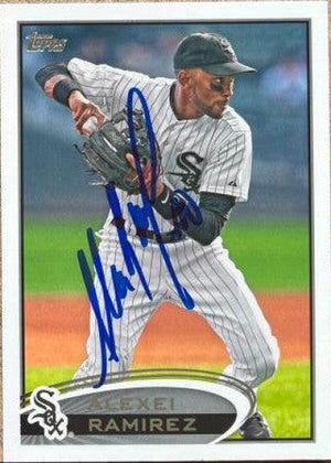 Alexei Ramirez Signed 2012 Topps Baseball Card - Chicago White Sox - PastPros