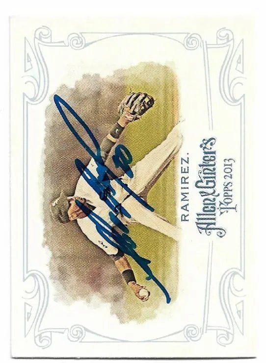 Alexei Ramirez Signed 2013 Allen & Ginter Baseball Card - Chicago White Sox - PastPros
